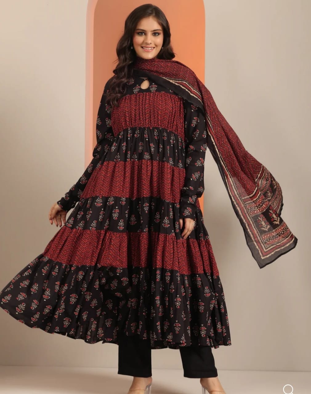 WhatsApp Image 2026-01-22 at 1.44.24 AM Premium Gawn Kurta Three Piece Set - Image 1