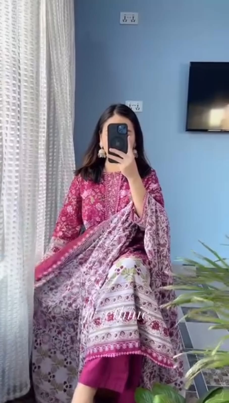 WhatsApp Image 2026-01-22 at 1.45.29 AM Fhulbahar Cotton Three Piece - Image 1