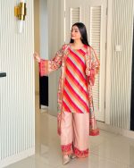 LUEXUERY Khaddar Koti Three Piece(Koti+Inner+Pant) - Image 5
