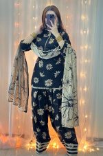 Premium Farshi Style Three Piece Set